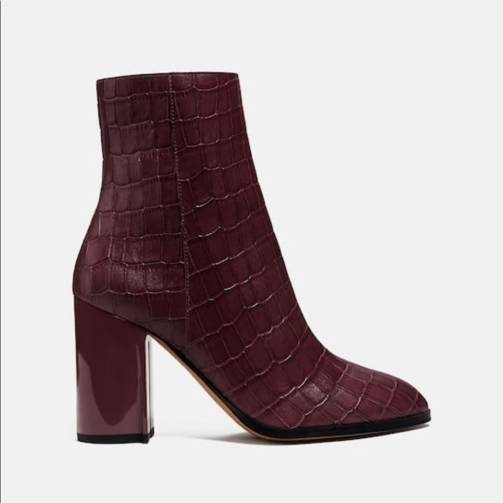 Coach Brielle Bootie in Dark Cranberry - Picture 2 of 8